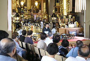 杉本シズさん追悼公演 上越市光明寺（2007年8月6日）